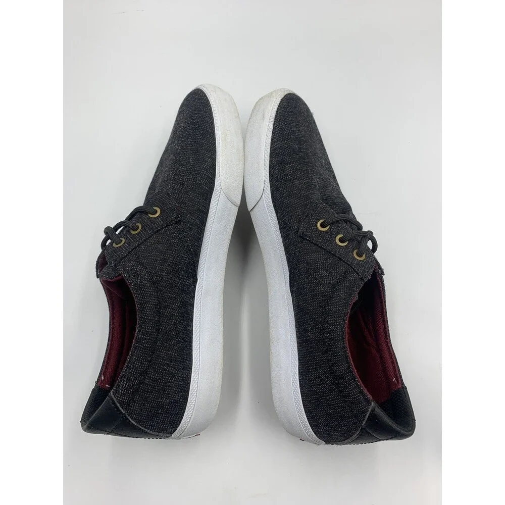 Lakai Skateboard Shoes Daly Black Textile Red Mens 8